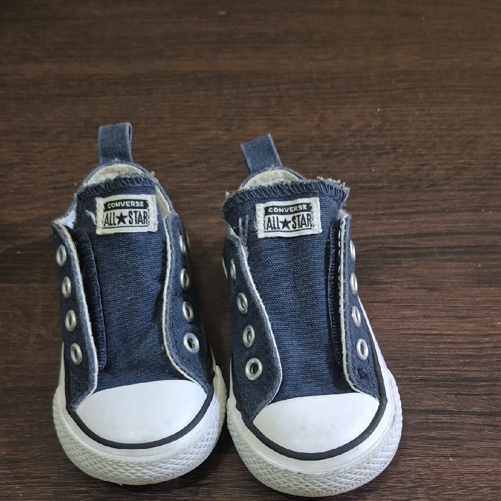 Converse Kids Blue Slip-On Shoes